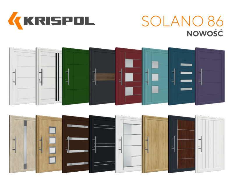 Nowa gwiazda termomodernizacji od KRISPOL. Drzwi aluminiowe SOLANO 86 z panelem wsadowym (2)
