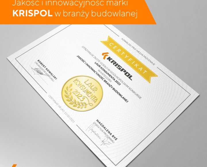 Marka KRISPOL i rozwijająca się Sieć Salonów KRISHOME ponownie nagrodzone przez konsumentów (1)