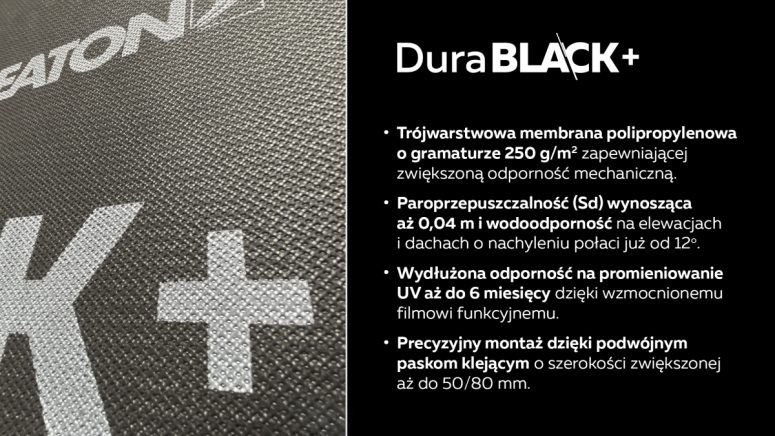 CREATON - DuraBLACK+ – membrana o zwiększonej odporności 03