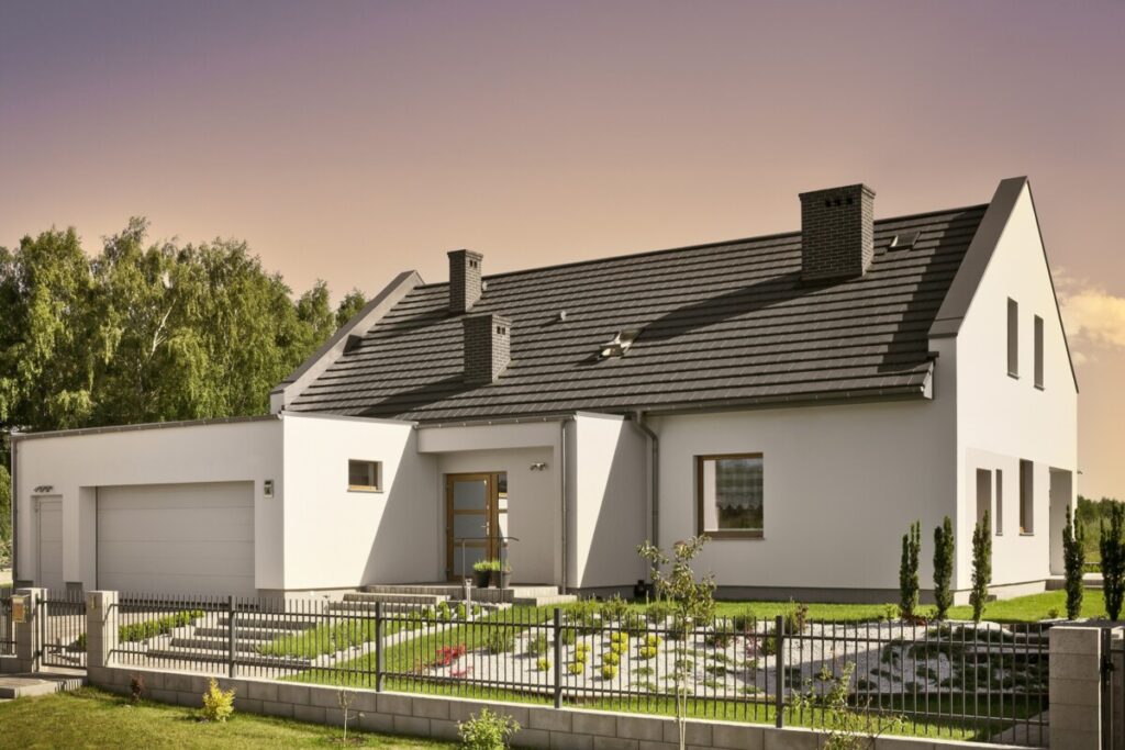 Dachówka ceramiczna Braas Turmalin, kolor szary