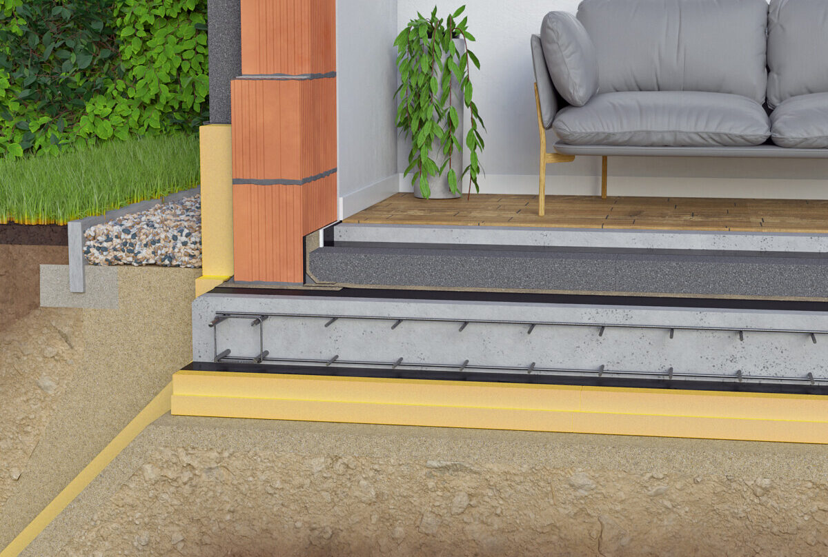 Termoizolacja płyt fundamentowych płytami swisspor XPS w wersji gładkiej