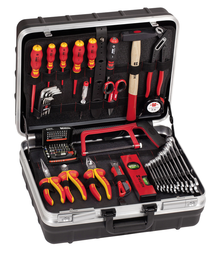 zestaw 71 narzędzi elektrycznych w wytrzymałej walizce PEAL
