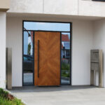 Moderne neue Haustür