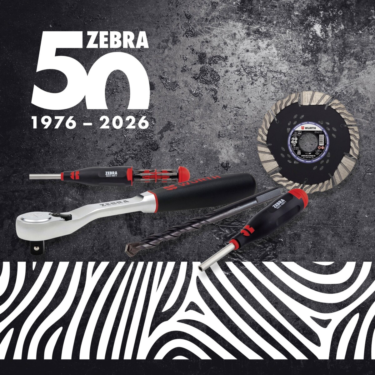 50 lat narzędzi ręcznych linii Zebra